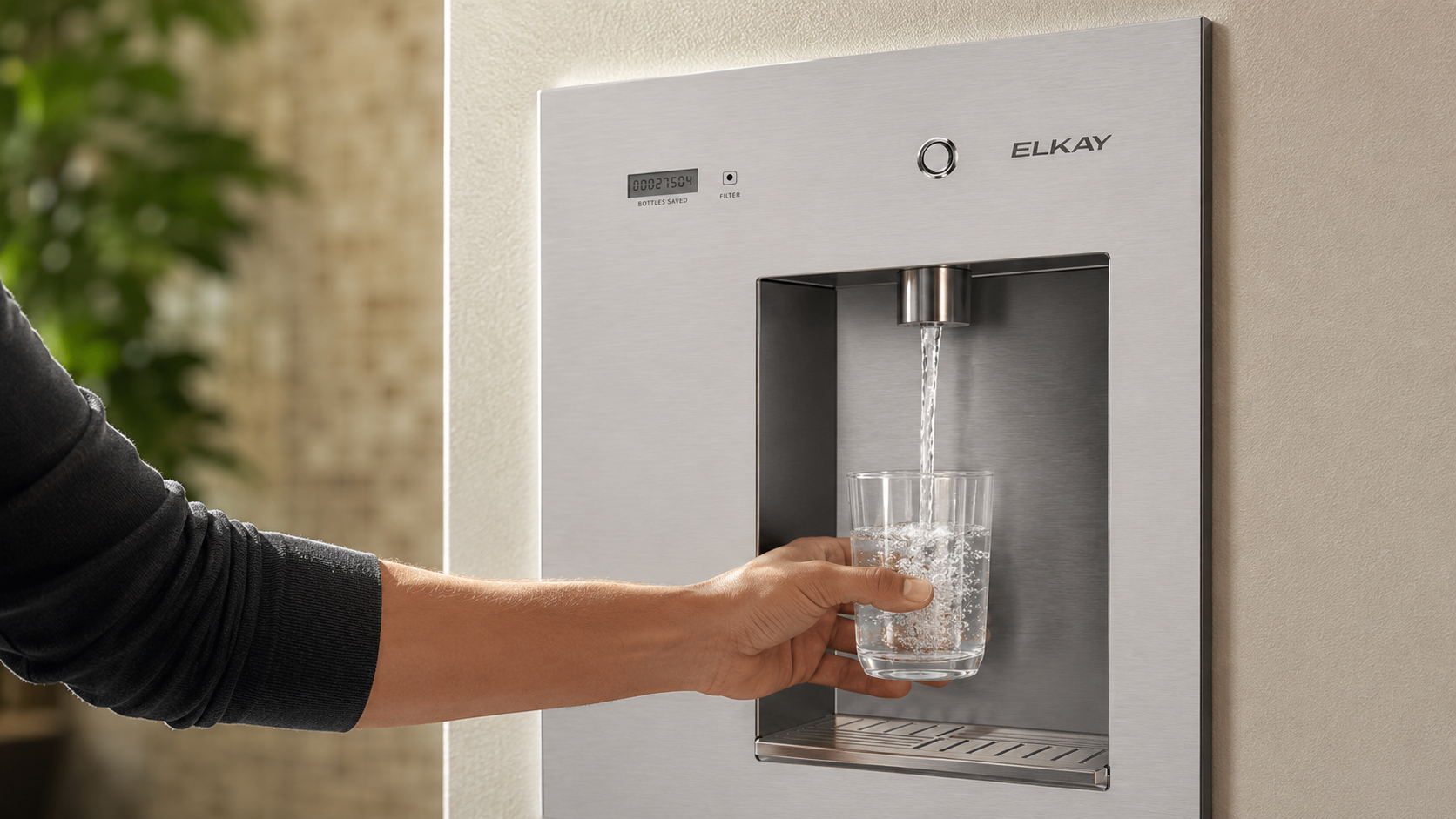 Whole-house water filtration technology installed in a luxury home