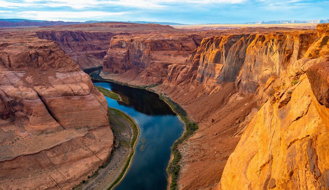 Colorado River aqueduct crossing the Southern California desert