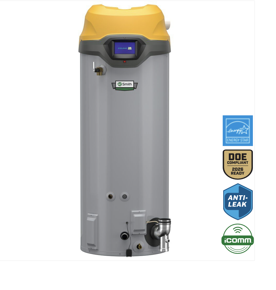 Cyclone® FLEX™ 100-Gallon Condensing Commercial Gas Water Heater